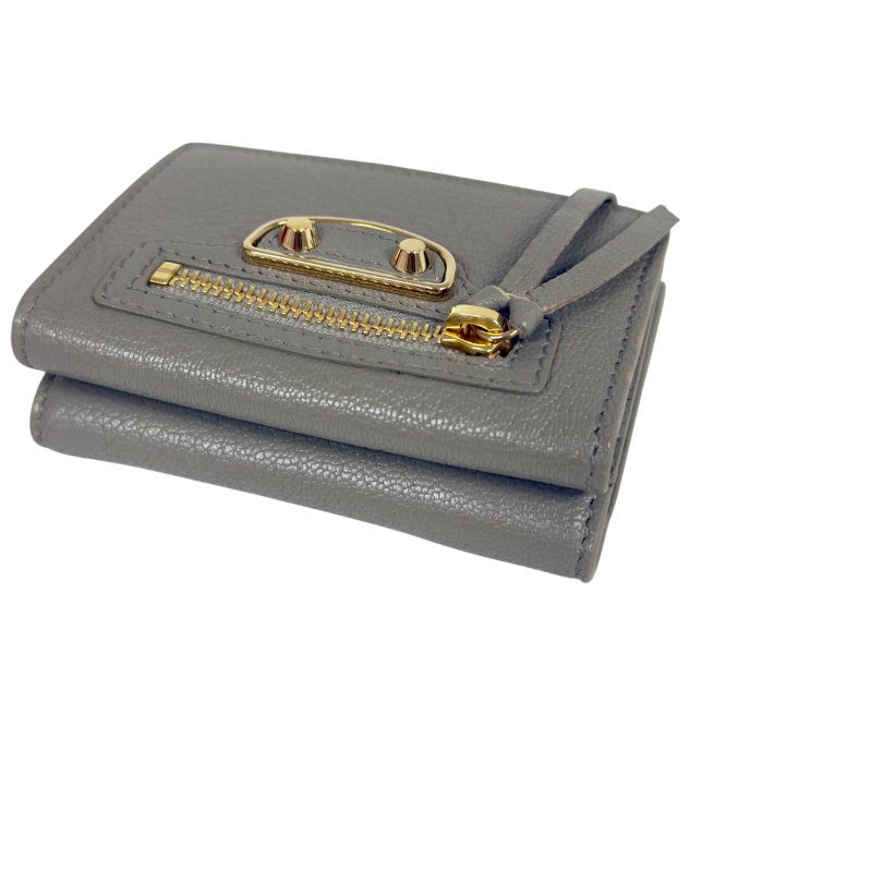 BALENCIAGA Metallic Edge City 多摺 迷你銀包-8