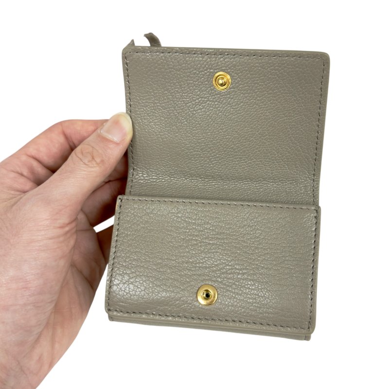 BALENCIAGA Metallic Edge City 多摺 迷你銀包-11