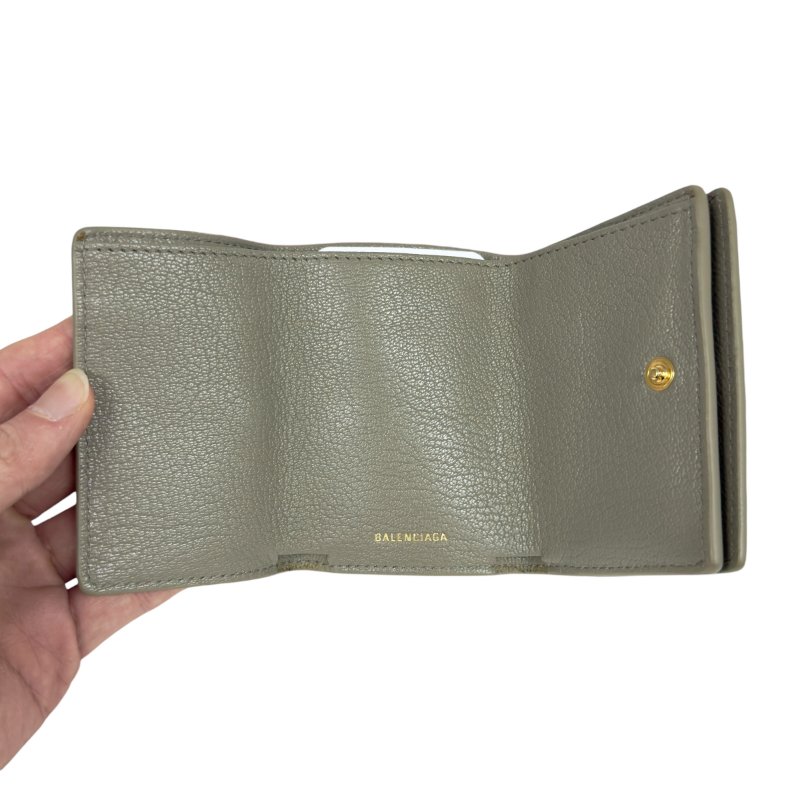 BALENCIAGA Metallic Edge City 多摺 迷你銀包-15