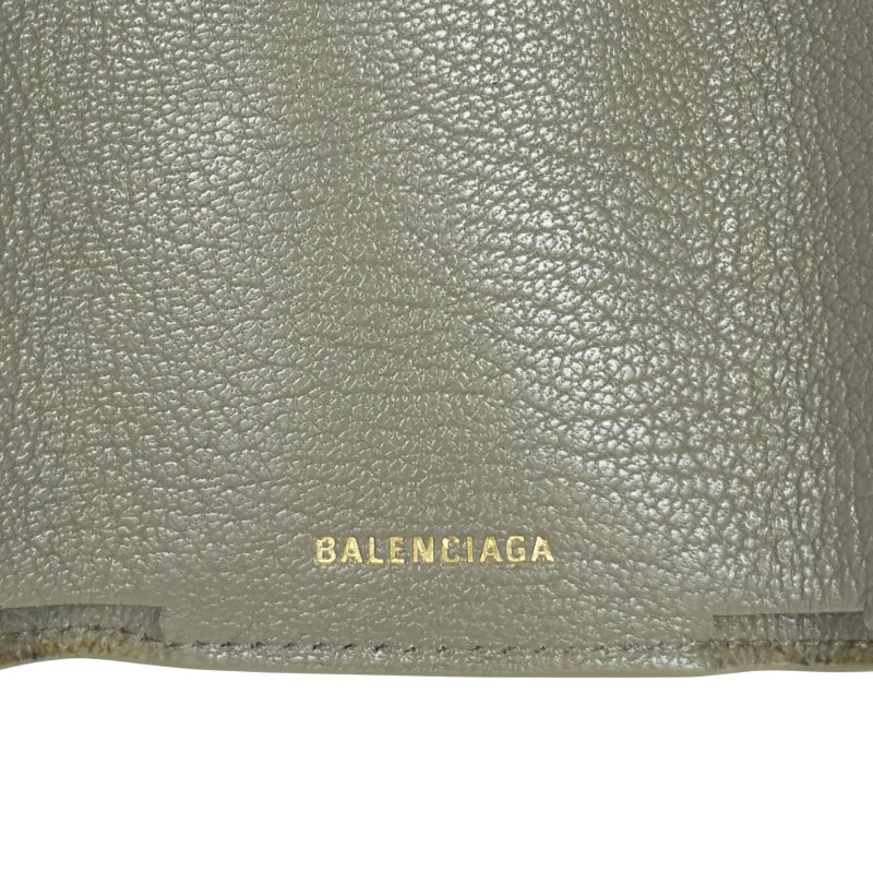BALENCIAGA Metallic Edge City 多摺 迷你銀包-16