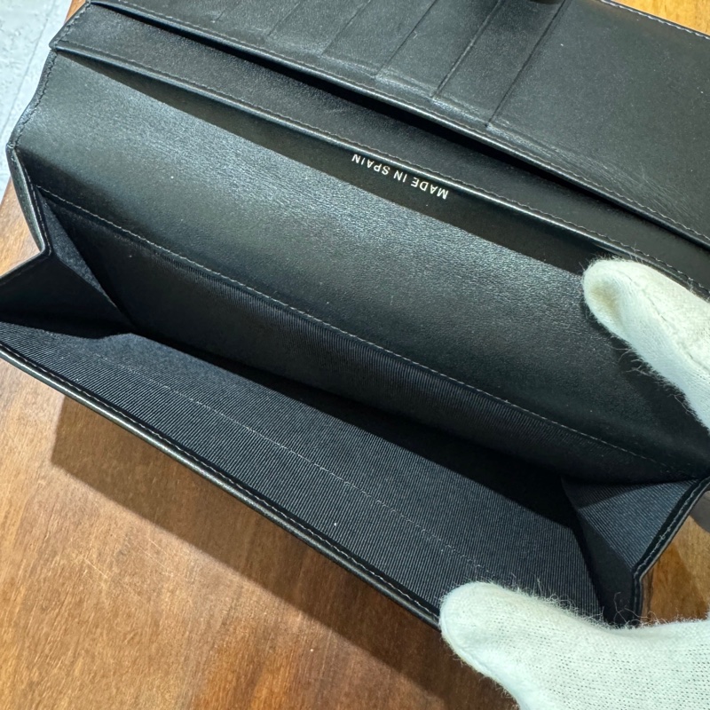 【狀況良好】香奈兒 CHANEL經典荔枝皮菱格長夾零錢袋多卡夾 簡約大方-15