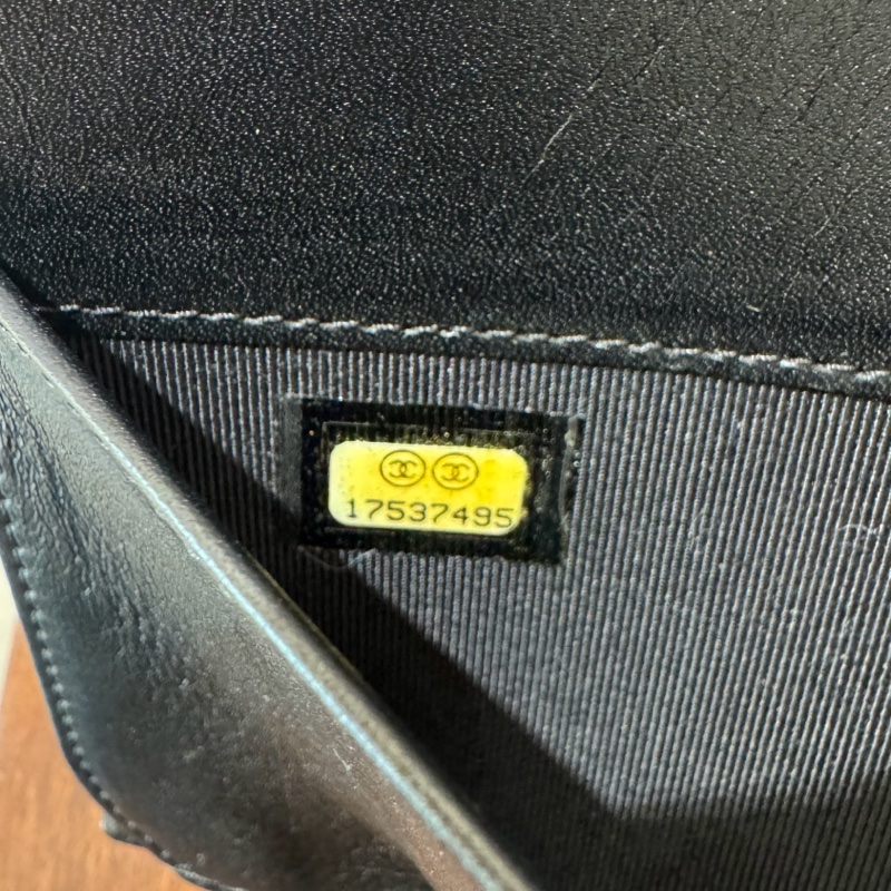 【狀況良好】香奈兒 CHANEL經典荔枝皮菱格長夾零錢袋多卡夾 簡約大方-17