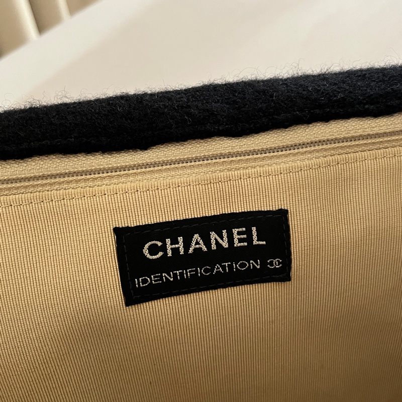CHANEL 香奈兒 2.55 中古包 冰格 經典銀鏈羊毛方格紋 百搭大方通勤包-7