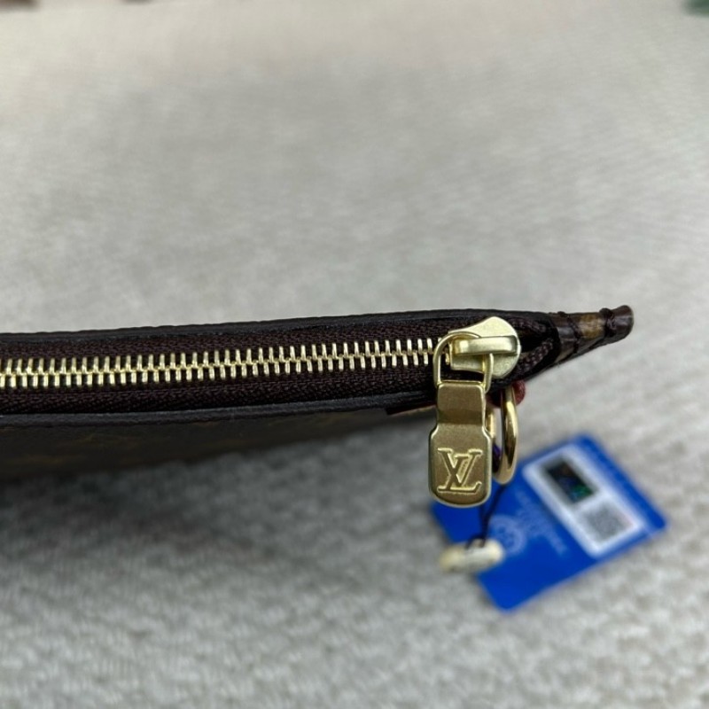 LV路易威登neverfull子袋 經典老花 可當手拿包 攜帶方便-13