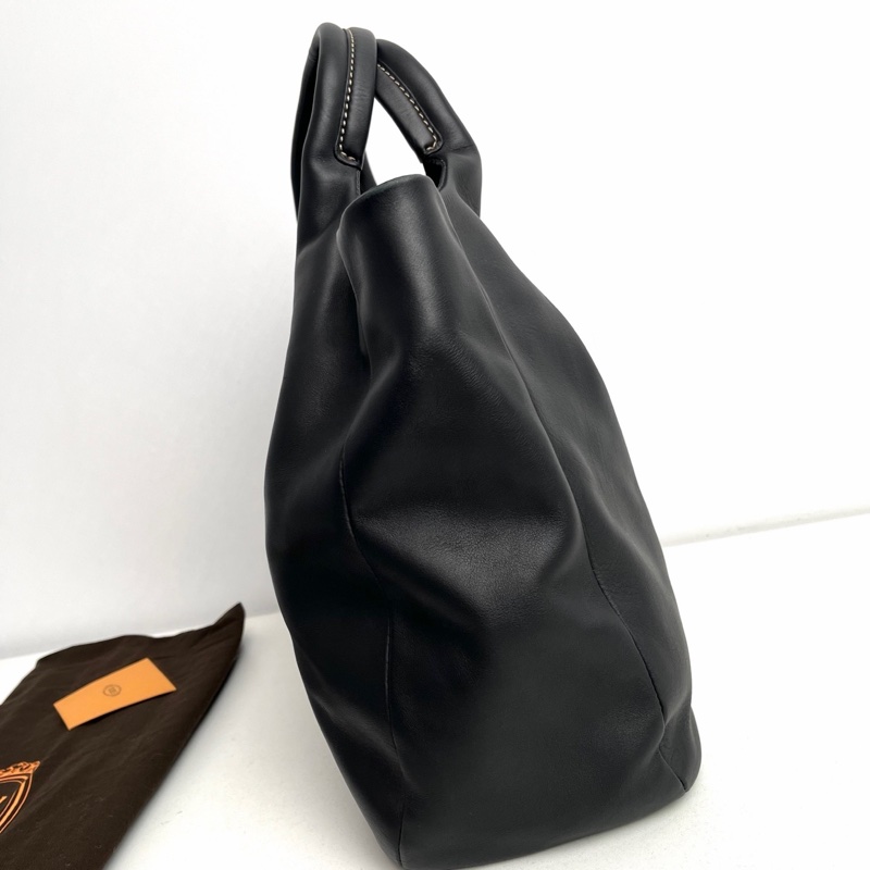 【近新閒置品】TOD'S 托德斯 黑色牛皮托特包手提包 香奈兒26hobo的平替-6