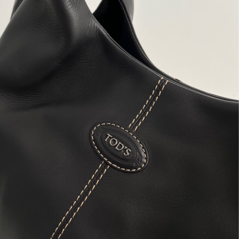 【近新閒置品】TOD'S 托德斯 黑色牛皮托特包手提包 香奈兒26hobo的平替-7