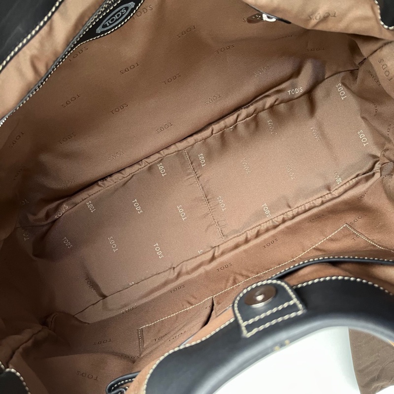 【近新閒置品】TOD'S 托德斯 黑色牛皮托特包手提包 香奈兒26hobo的平替-13