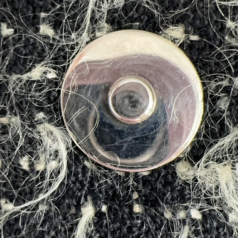 CHANEL炭灰色羊皮拚毛呢肩背包A49559-21