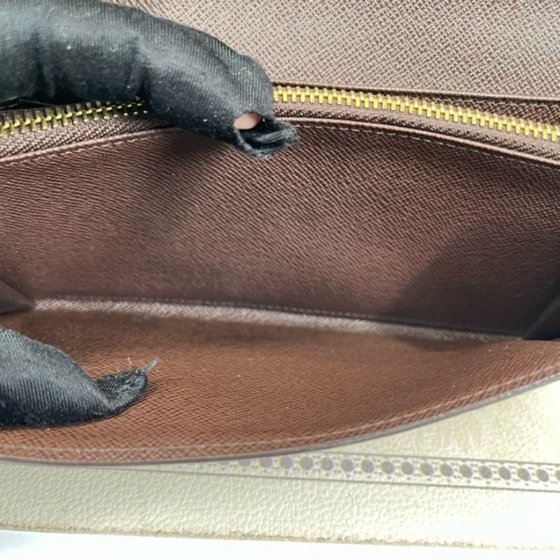 LV路易威登 經典棋盤格金豆長款信封錢包 內裡整潔 卡位多 容量大 有拉鍊隔層-18