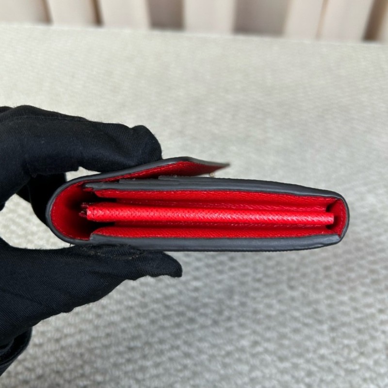 LV路易威登老花長款錢包 經典老花 紅色內裡 卡位多 容量足 日常實用百搭-12