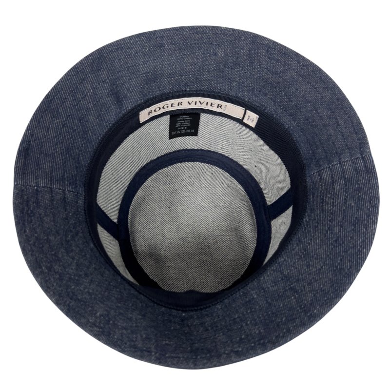 ROGER VIVIER 水鑽 方扣 牛仔 漁夫帽-9