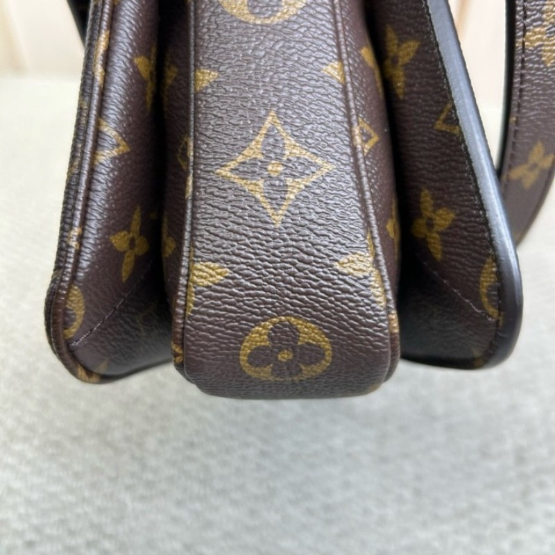 LV路易威登老花Metis郵差包 芯片款 經典老花配色 肩帶可調節 可單肩可斜挎可手提 容量實用 日常百搭-10