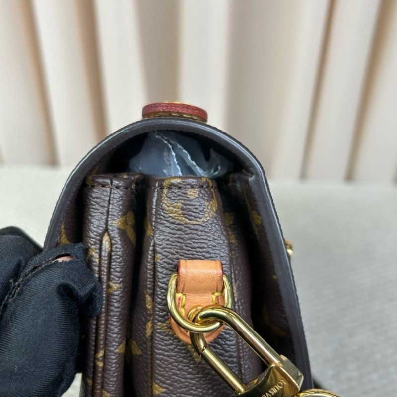 LV路易威登老花Metis郵差包 芯片款 經典老花配色 肩帶可調節 可單肩可斜挎可手提 容量實用 日常百搭-20