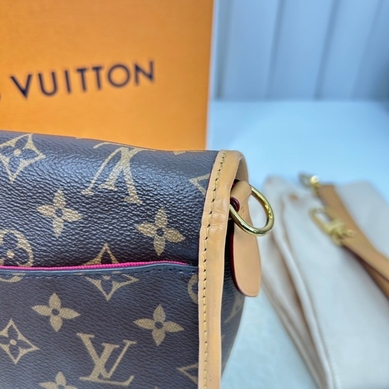 lrz-nj-專櫃價5.9折！LOUIS VUITTON  芯片款 23年全套 Diane PM 經典老花 帆布塗層 腋下包法棍包手提斜挎單肩包-10