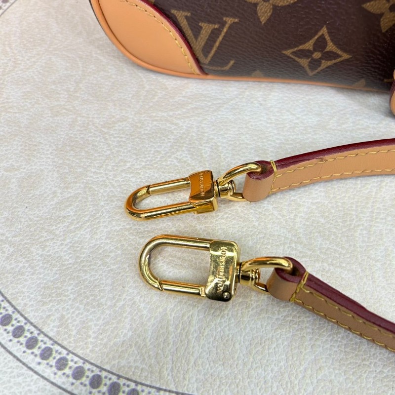 lrz-nj-專櫃價5.9折！LOUIS VUITTON  芯片款 23年全套 Diane PM 經典老花 帆布塗層 腋下包法棍包手提斜挎單肩包-23