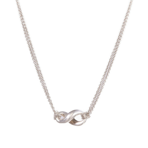 TIFFANY＆CO 925純銀Figure Eight Necklace項鍊