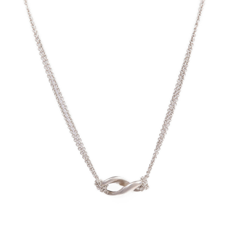 TIFFANY＆CO 925純銀Figure Eight Necklace項鍊-1