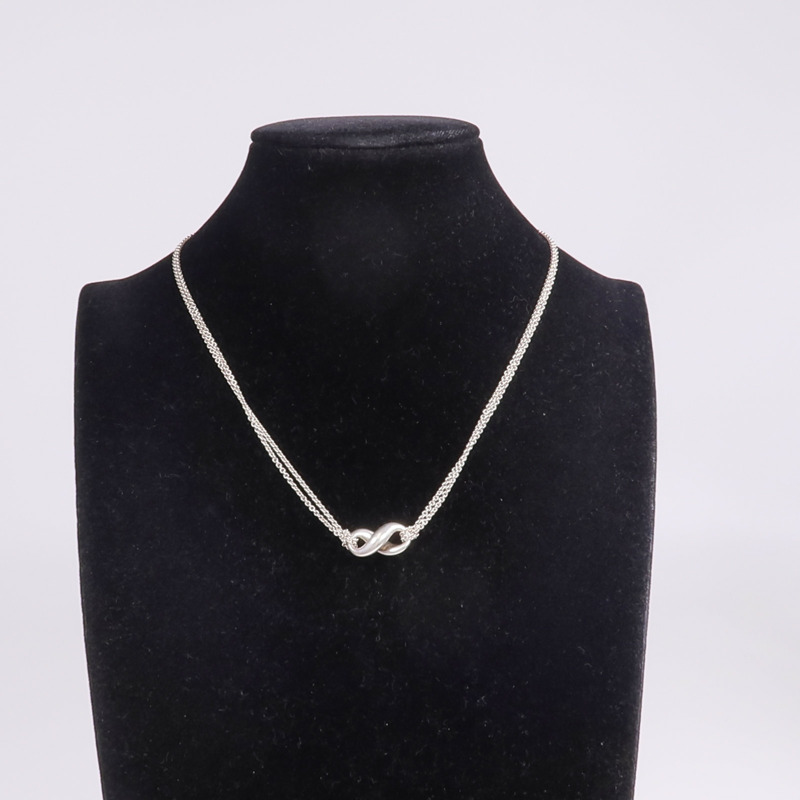 TIFFANY＆CO 925純銀Figure Eight Necklace項鍊-8