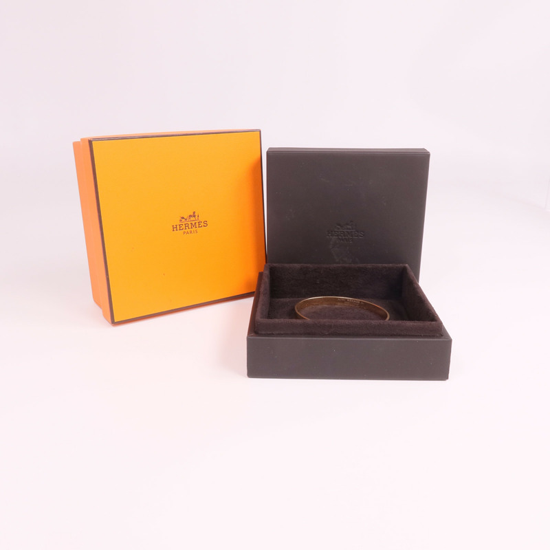 HERMES 18K玫瑰金Kelly Bracelet Small Model鑽石手鐲-10