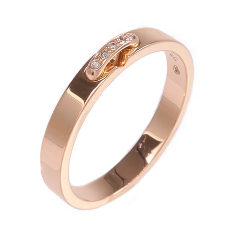 Chaumet 18K玫瑰金Liens Evidence Ring鑽石戒指Chaumet#53/US#6.5