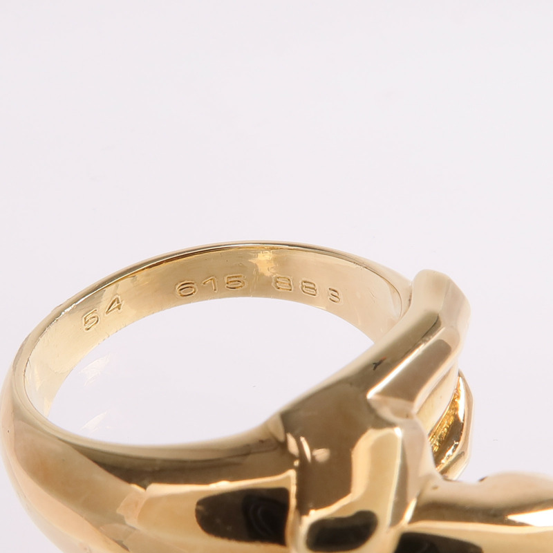 CARTIER 18K黃金Panthere de Cartier Ring戒指Cartier#54/US#6.75-4