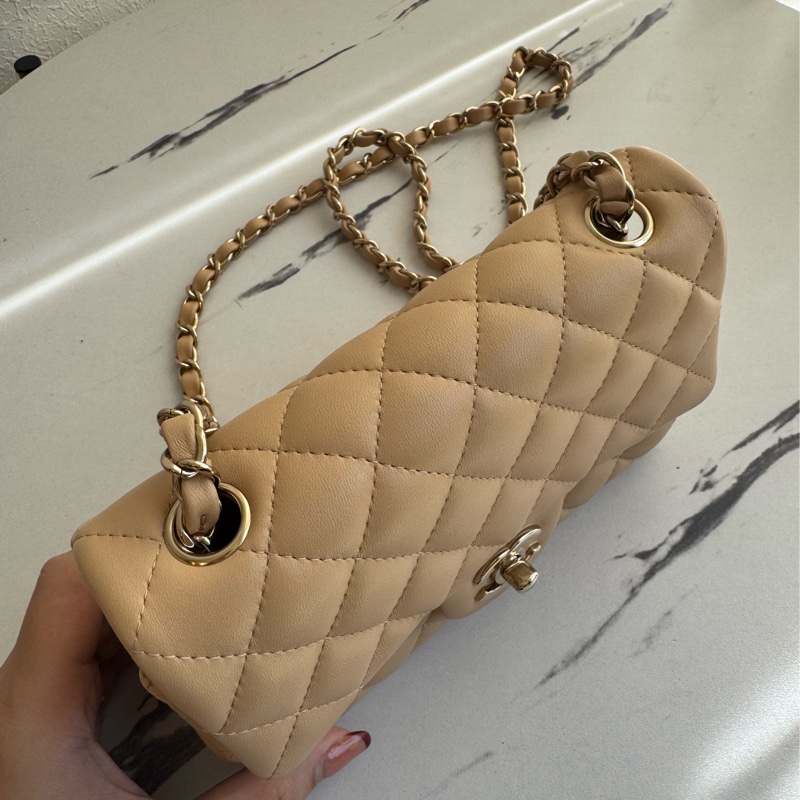 chanel奶色色淡金雙C coco20 超夯❤️‍🔥❤️‍🔥-1