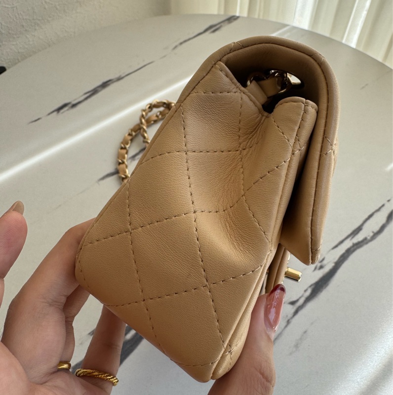 chanel奶色色淡金雙C coco20 超夯❤️‍🔥❤️‍🔥-2