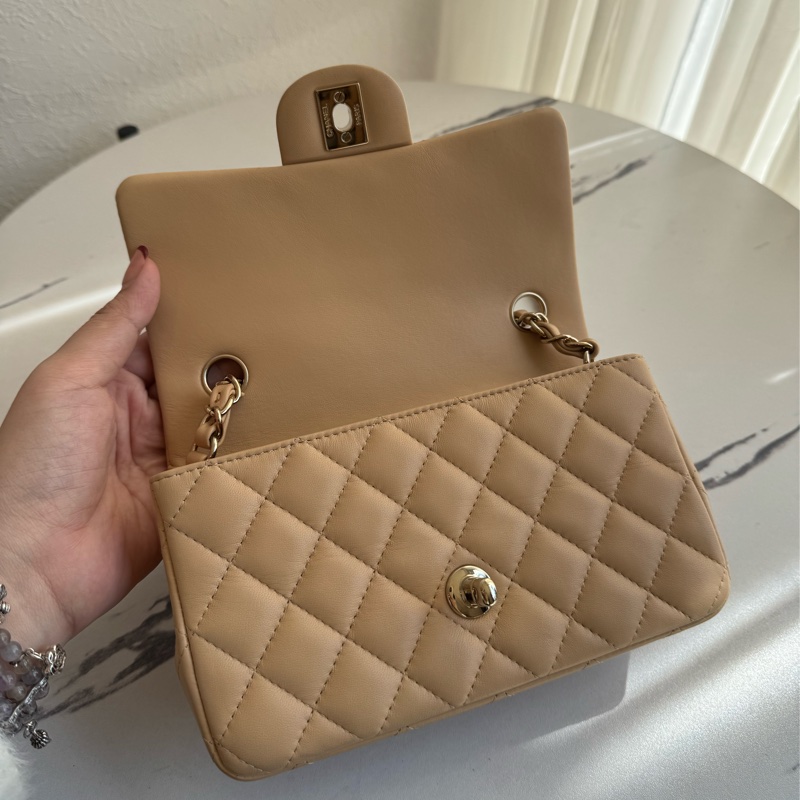 chanel奶色色淡金雙C coco20 超夯❤️‍🔥❤️‍🔥-12