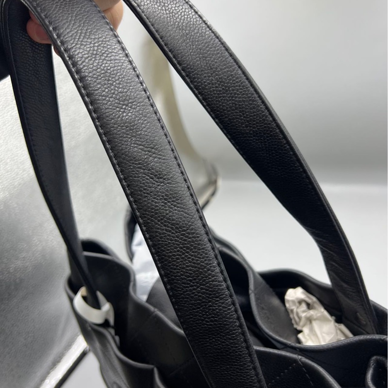 【95新 ✨ 全網最低價！】Chanel香奈兒 中古黑色托特 牛皮 鐳射標12開（下單前先詢問庫存❗️）-18