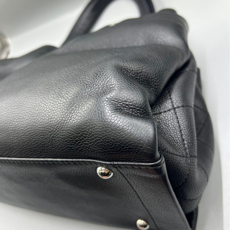 【95新 ✨ 全網最低價！】Chanel香奈兒 中古黑色托特 牛皮 鐳射標12開（下單前先詢問庫存❗️）-30