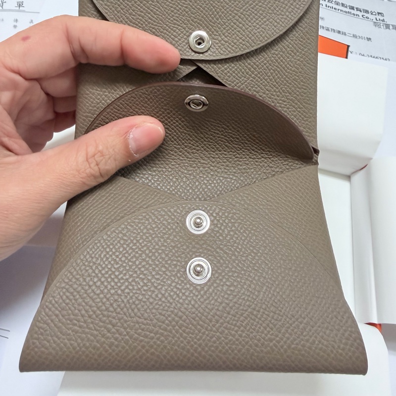 Calvi Duo 短卡夾 大象灰-3