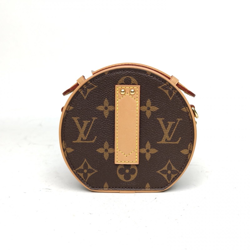 LOUIS VUITTON 硬圓餅Mini13肩背包老花PVC晶片2020-2