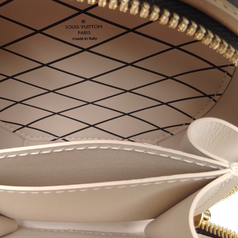 LOUIS VUITTON 硬圓餅Mini13肩背包老花PVC晶片2020-5