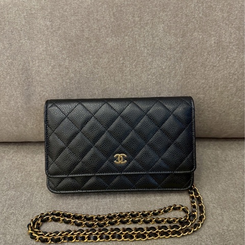 香奈兒黑金荔枝皮woc