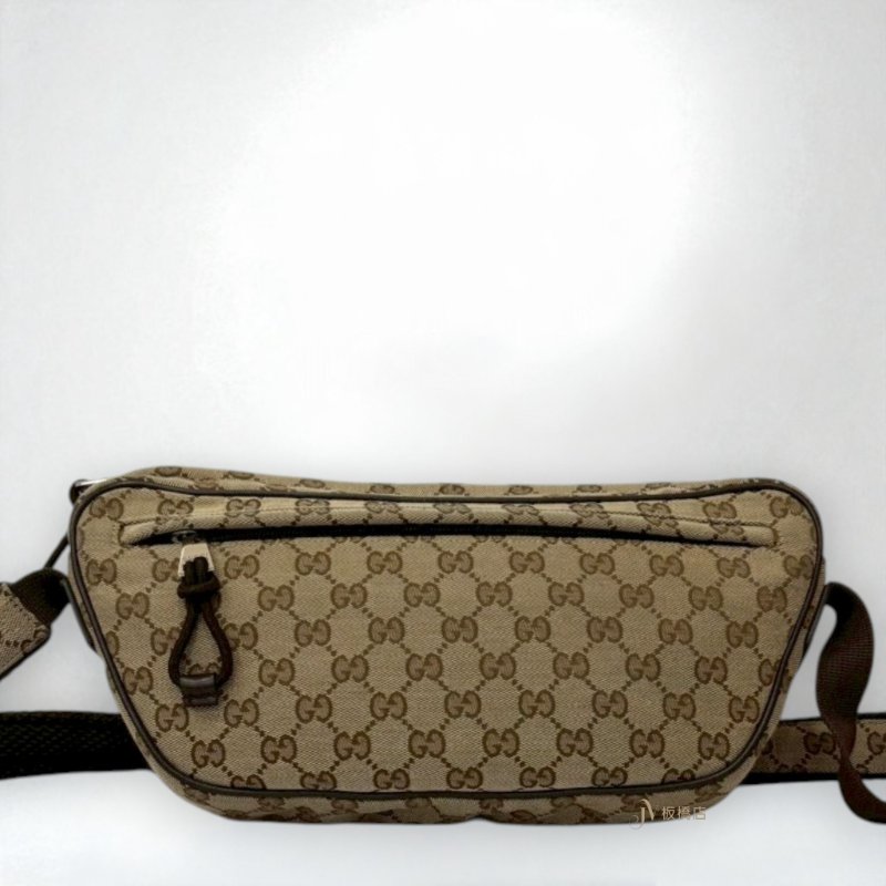 JS1000-GUCCI Ophidia老花緹花布前口袋拉鍊胸口包 802096-3