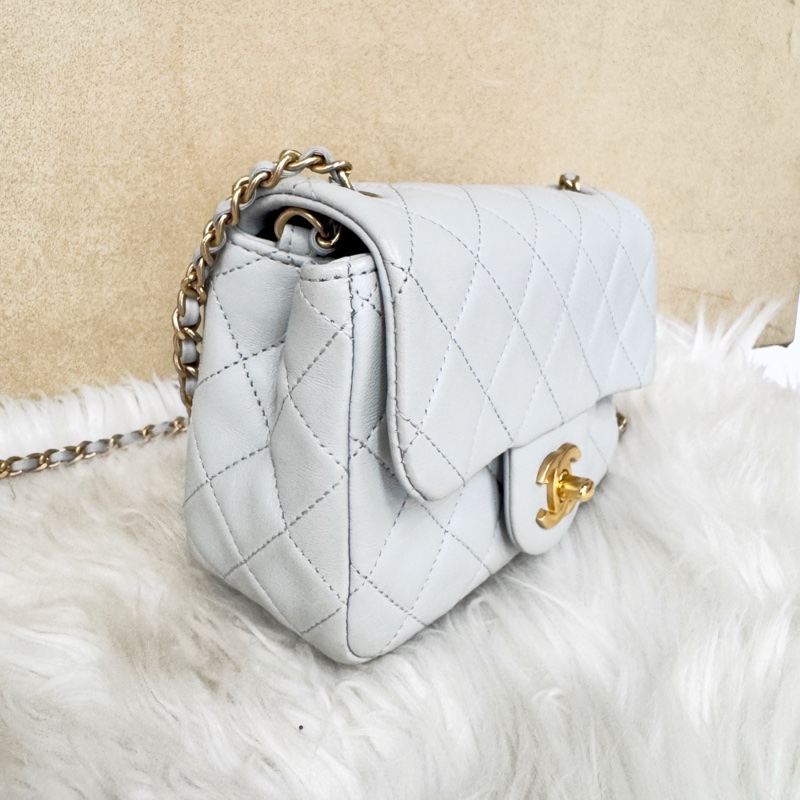 Chanel 23C 淡灰金球方胖子 晶片款-3