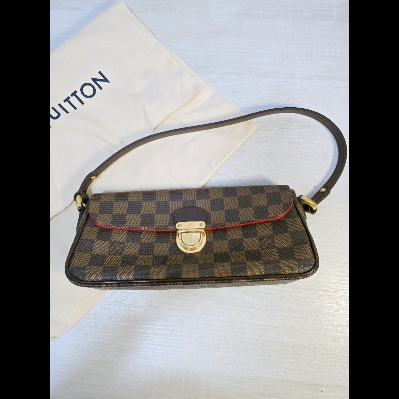 Louis Vuitton LV Damier 棋盤格 小肩背包 手拿包 復古款-0