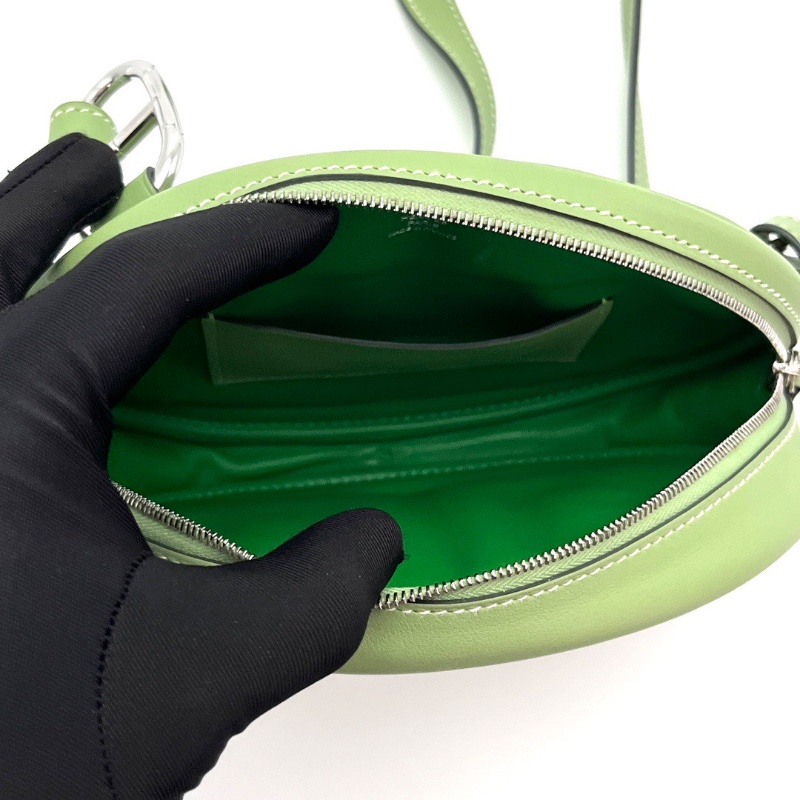 HERMES 酪梨銀扣豬鼻子 In the Loop腰包13*19*4 98新配件塵袋購證-2