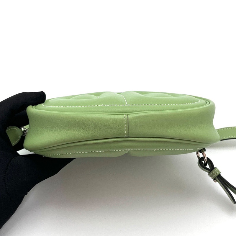 HERMES 酪梨銀扣豬鼻子 In the Loop腰包13*19*4 98新配件塵袋購證-4