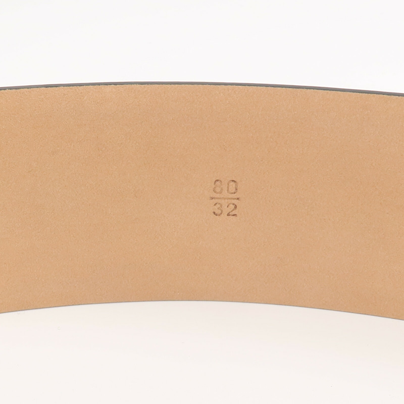 CHANEL 牛皮皮革Belt金扣皮帶-6