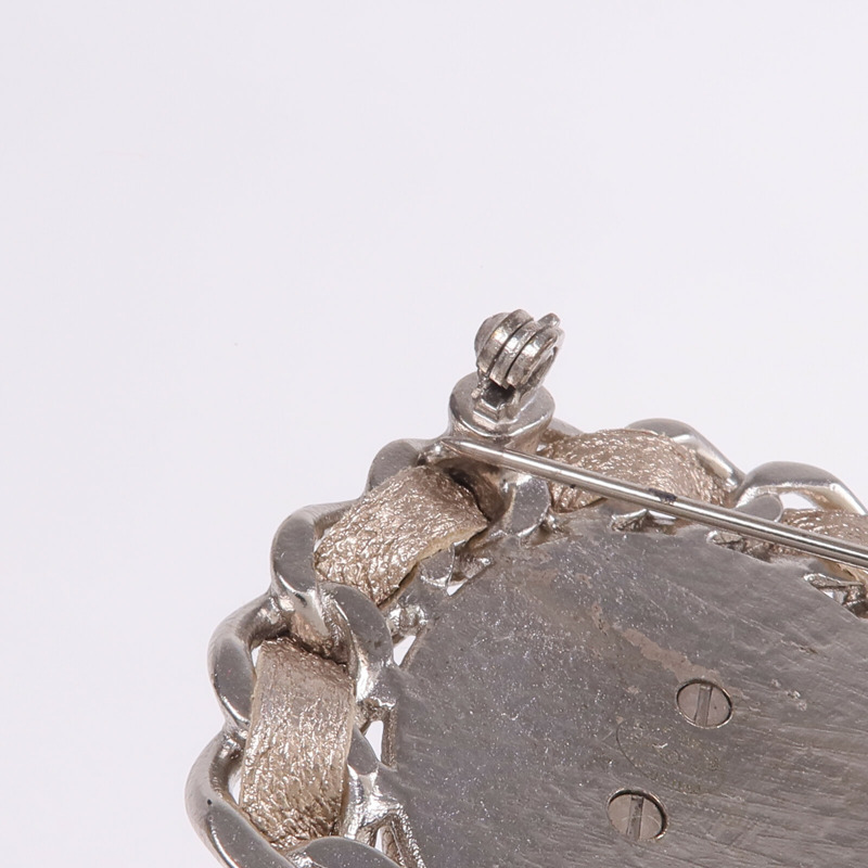CHANEL 金屬/皮革Brooch胸針-5