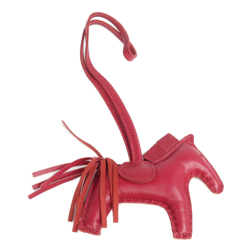 HERMES Milo皮革Rodeo PM掛飾Rubis-1