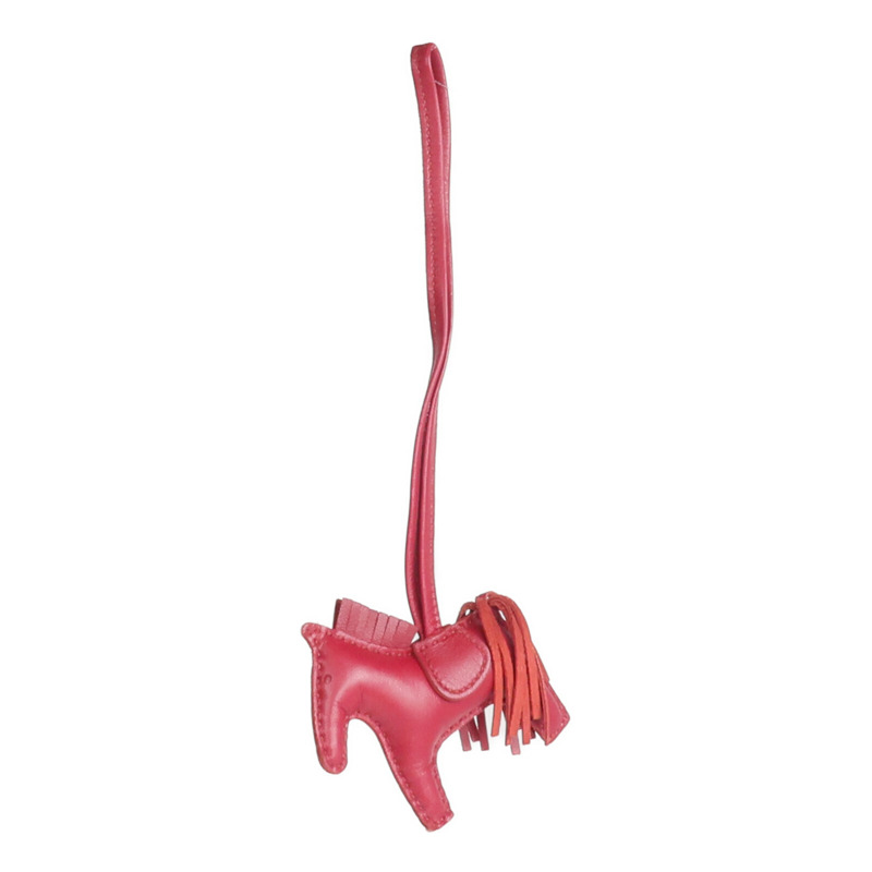 HERMES Milo皮革Rodeo PM掛飾Rubis-4