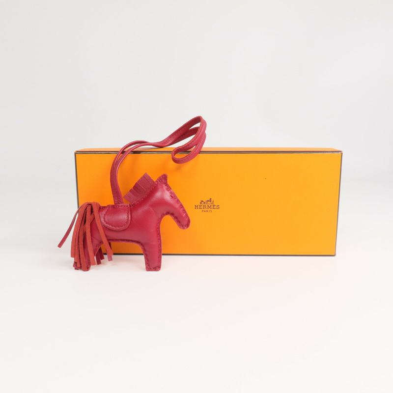 HERMES Milo皮革Rodeo PM掛飾Rubis-6
