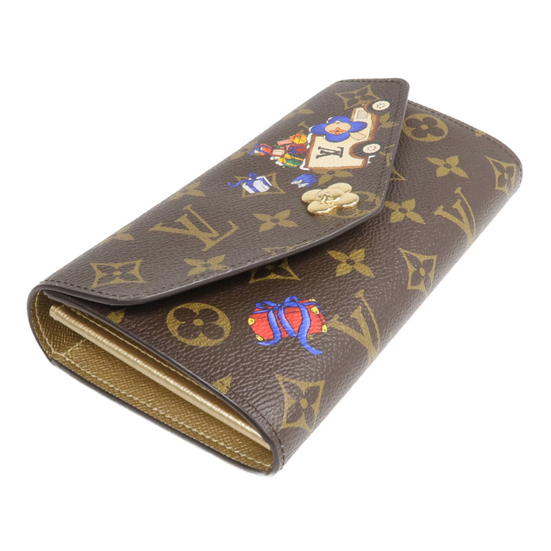 LOUIS VUITTON Monogram Sarah Wallet金扣長錢包-3