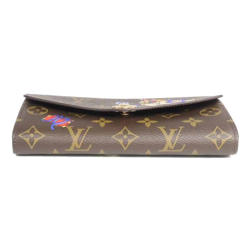 LOUIS VUITTON Monogram Sarah Wallet金扣長錢包-5