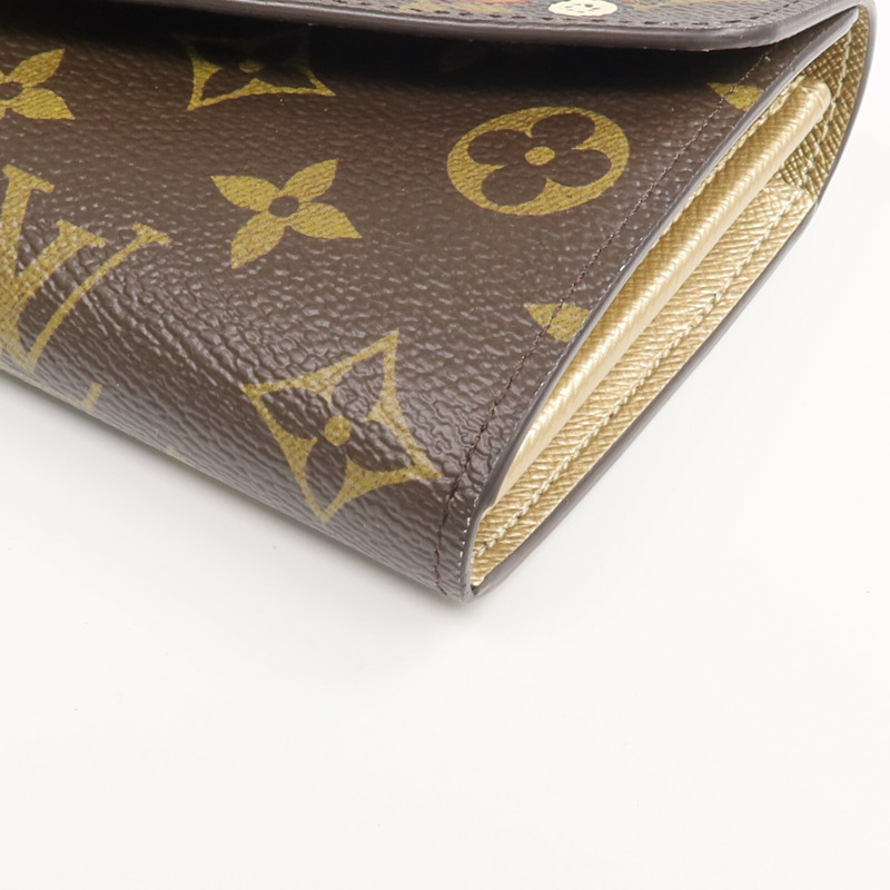 LOUIS VUITTON Monogram Sarah Wallet金扣長錢包-6