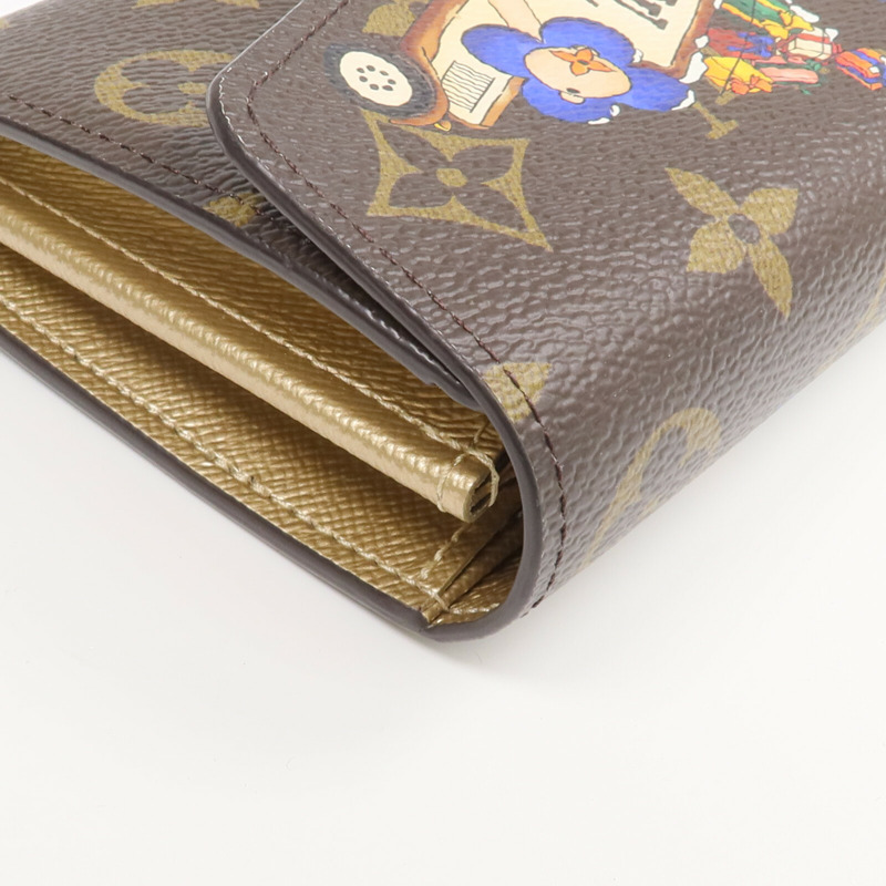 LOUIS VUITTON Monogram Sarah Wallet金扣長錢包-8