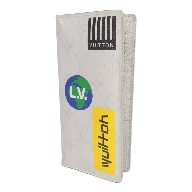 LOUIS VUITTON Monogram Logo Story Portefeuille Brazza Wallet銀扣長錢包-2