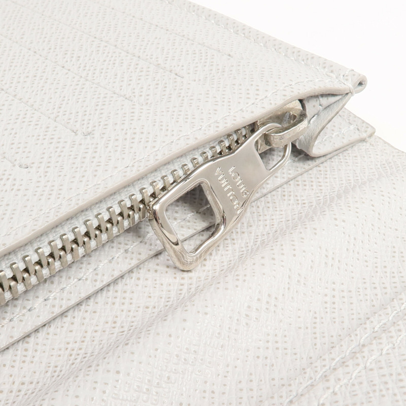LOUIS VUITTON Monogram Logo Story Portefeuille Brazza Wallet銀扣長錢包-12